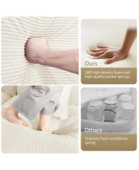 Streamdale Furniture Cloud Couch: Flexible, Modular Chenille Sofa for Ultimate Comfort