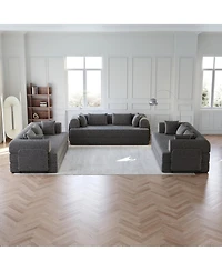 Streamdale Furniture Streamdale Convertible Sleeper Sofa Bed with Pillow, Chenille Folding Mattress Couch