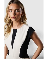 Coast Women's Crepe Colour Block Midi Dress