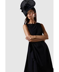 Coast Crepe Ruffle Dress With Low Back