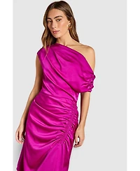 Coast Women's Satin One Shoulder Midi Dress