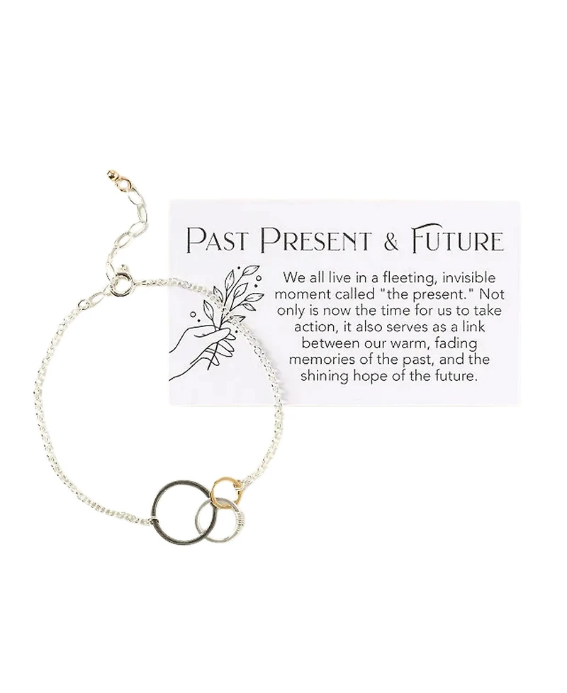 Uncommon Goods Past Present Future Sterling Silver Bracelet