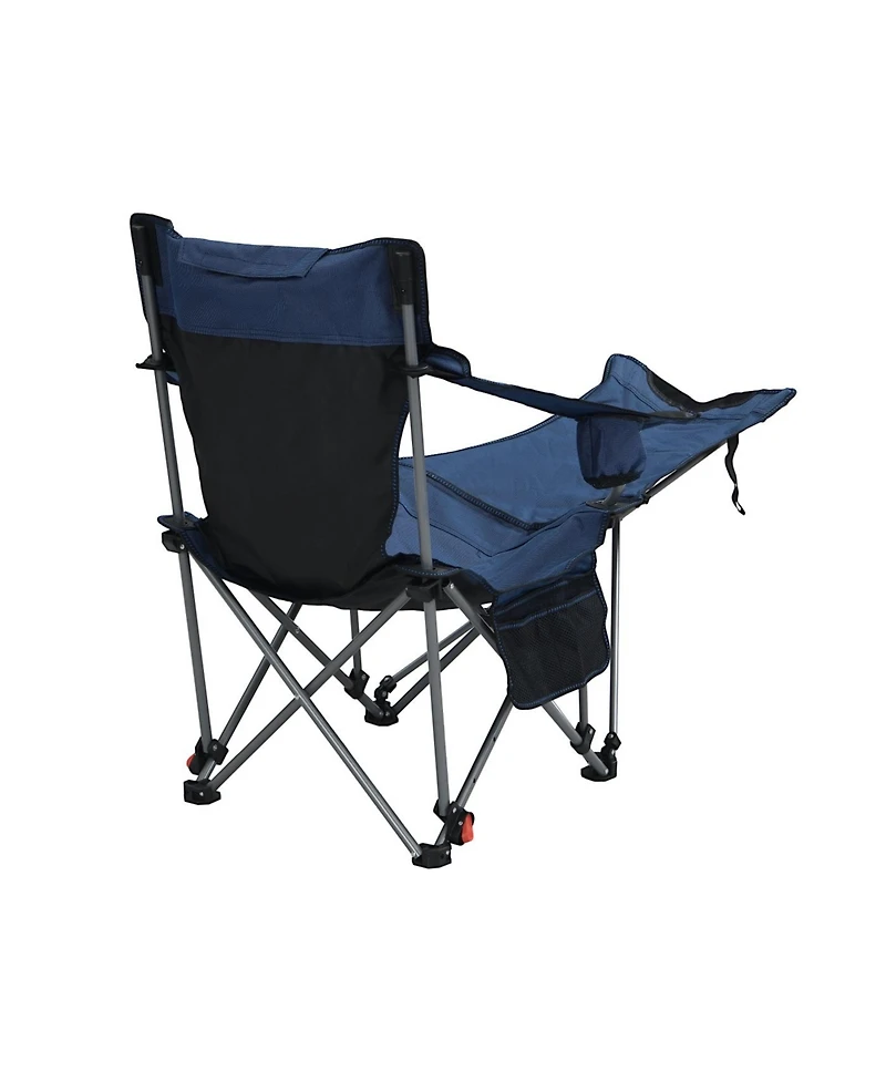 Streamdale Furniture Streamdale Outdoor Camping Chairs Folding Portable Adjustable Reclining Chair Dark Blue