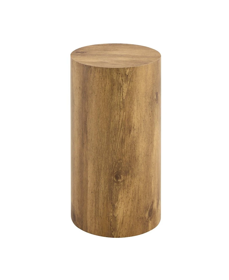 Streamdale Simple wood grain coffee table, 11.8" D x 21.6" H, Mdf, industrial style.