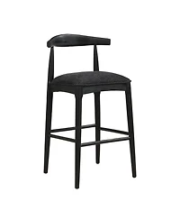 Streamdale Furniture Streamdale Stylish Upholstered Mid-Century Bar Stool with Rubberwood Frame