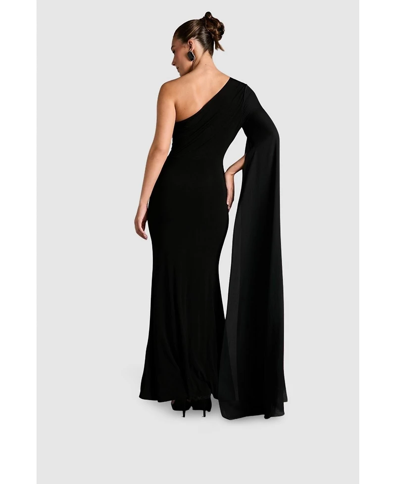 Coast Women's One Shoulder Ruched Maxi Dress