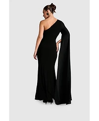 Coast Women's One Shoulder Ruched Maxi Dress