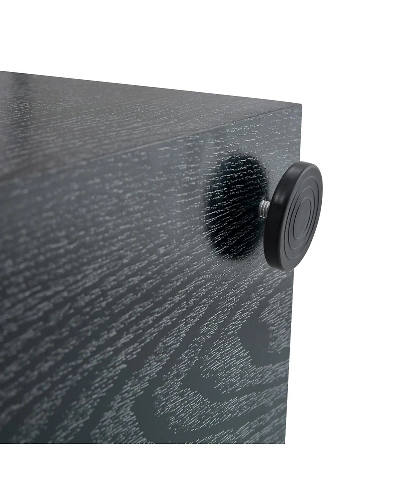 Streamdale Furniture Streamdale Black Wood Grain Mdf Coffee Table - Luxurious Design (70 characters)