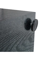 Streamdale Furniture Streamdale Black Wood Grain Mdf Coffee Table - Luxurious Design (70 characters)