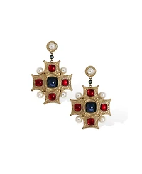 Retro Chic Byzantine King Earrings