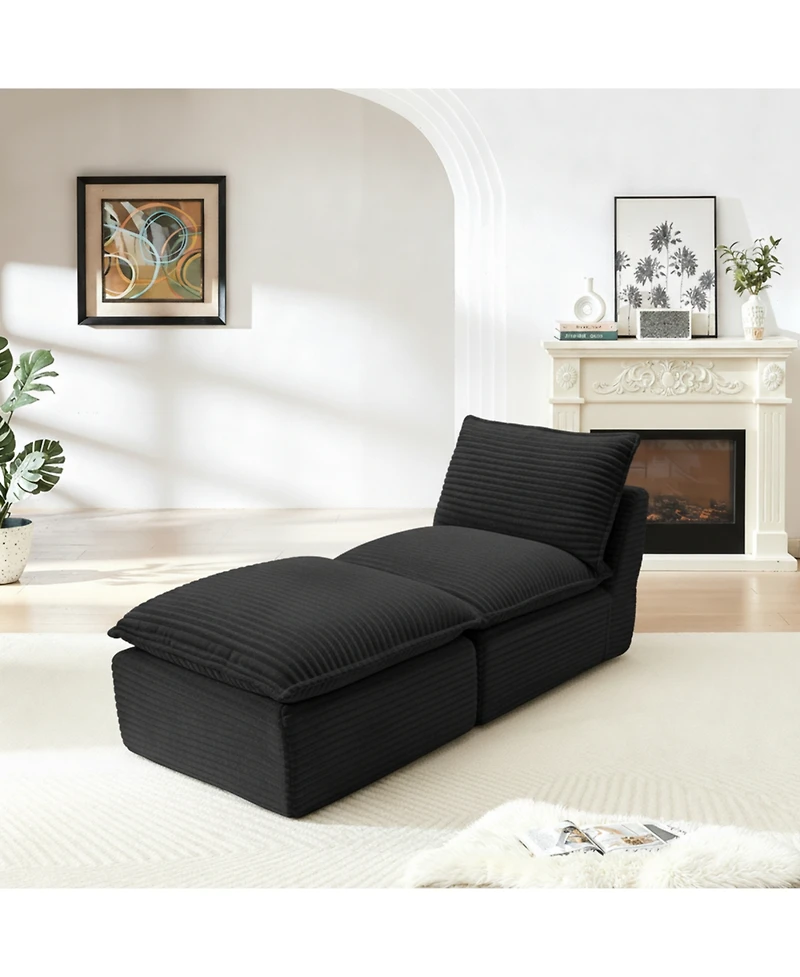 Streamdale Furniture Modern Corduroy Cloud Sofa, Freely Combined