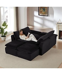 Streamdale Furniture Streamdale Modern corduroy cloud sofa, freely combined