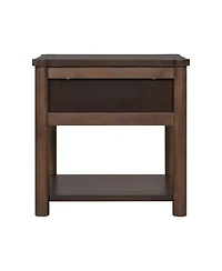 Streamdale Furniture Wood Nightstand, Modern Bedside Table with Drawer (Set of 2