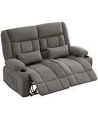 Streamdale Furniture Recliner Loveseat with Cup Holders & Side Pocket for Adults
