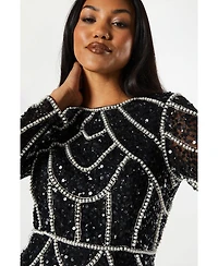 Coast Women's Long Sleeve Sequin Mini Dress