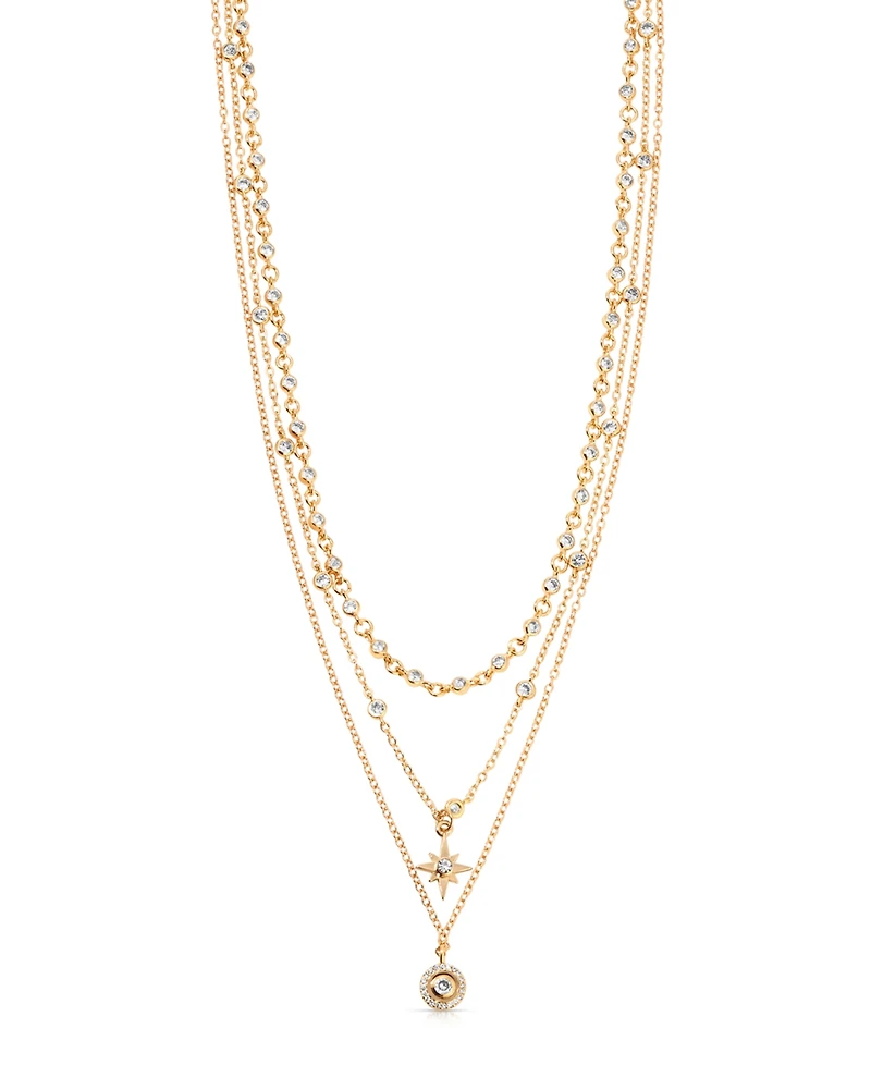 Ettika Celestial Triple Chain Layered Necklace