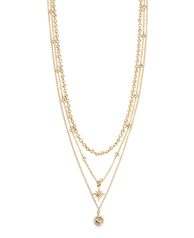 Ettika Celestial Triple Chain Layered Necklace