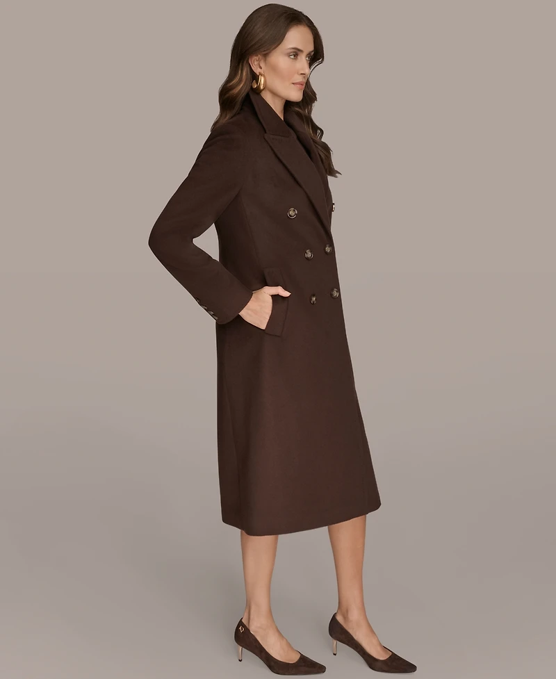 Donna Karan New York Women's Double-Breasted Reefer Coat
