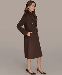 Donna Karan New York Women's Double-Breasted Reefer Coat