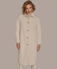 Donna Karan New York Women's Button Front Maxi Coat