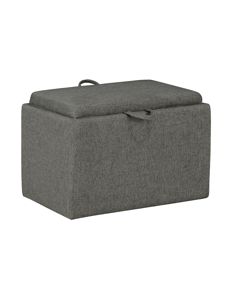 Convenience Concepts 18" Plywood Accent Storage Ottoman