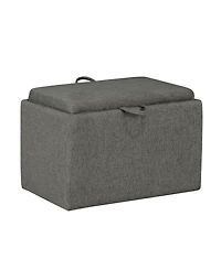 Convenience Concepts 18" Plywood Accent Storage Ottoman