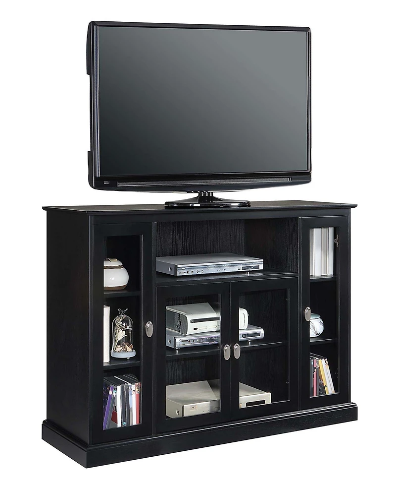 Convenience Concepts 52" Highboy Glass Storage Tv Stand