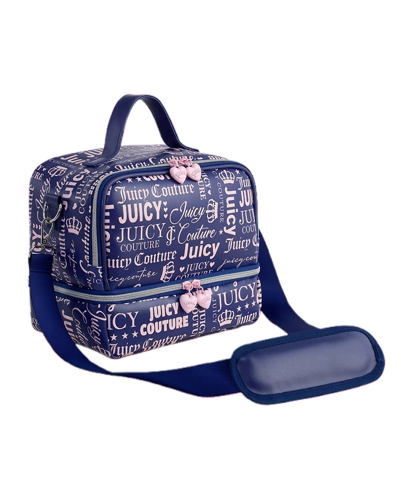 Juicy Couture Double Zip 9.4" Chill Lunch Cooler Tote Bag