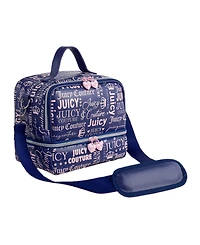Juicy Couture Double Zip 9.4" Chill Lunch Cooler Tote Bag