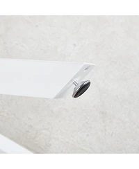 Streamdale Furniture 42.1" White Mid-century Dining Table with Round Mdf Top