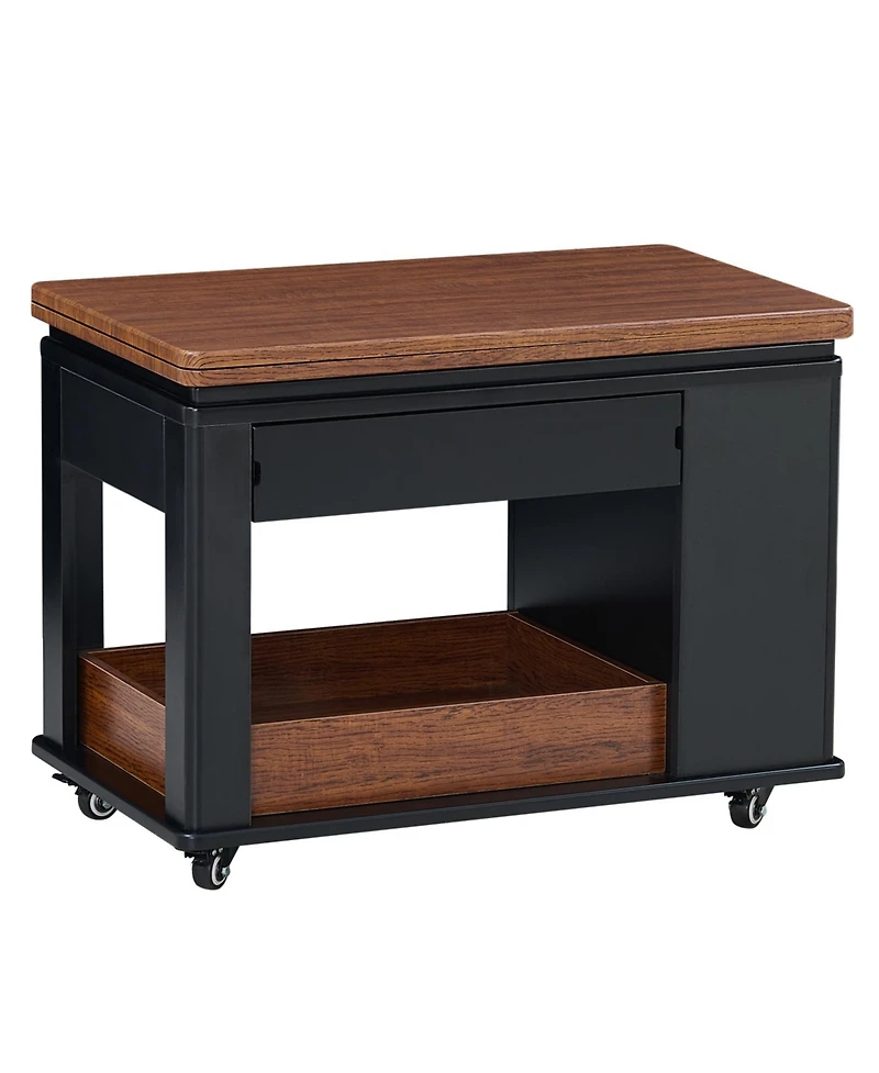 Streamdale Furniture Modern Multi-Function Coffee Side Table with Foldable