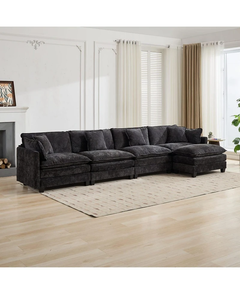 Streamdale Furniture Cloud Couch: Flexible, Modular Chenille Sofa for Ultimate Comfort