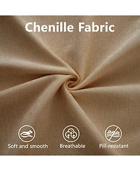 Streamdale Furniture Elegant Camel Chenille U-Shaped Sofa with Storage and Ottoman