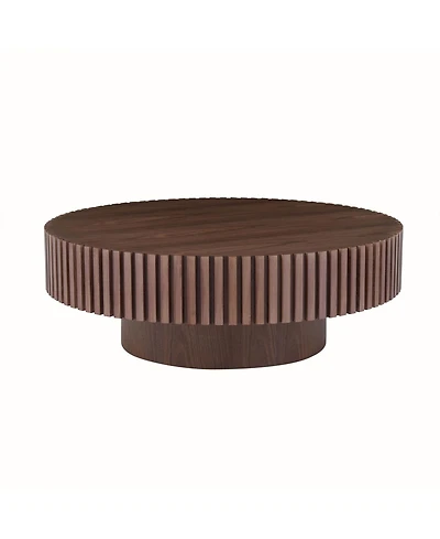 Streamdale Furniture 35.43" Round Coffee Table for Apartment, Modern Living Room