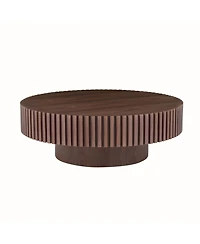 Streamdale Furniture 35.43" Round Coffee Table for Apartment, Modern Living Room