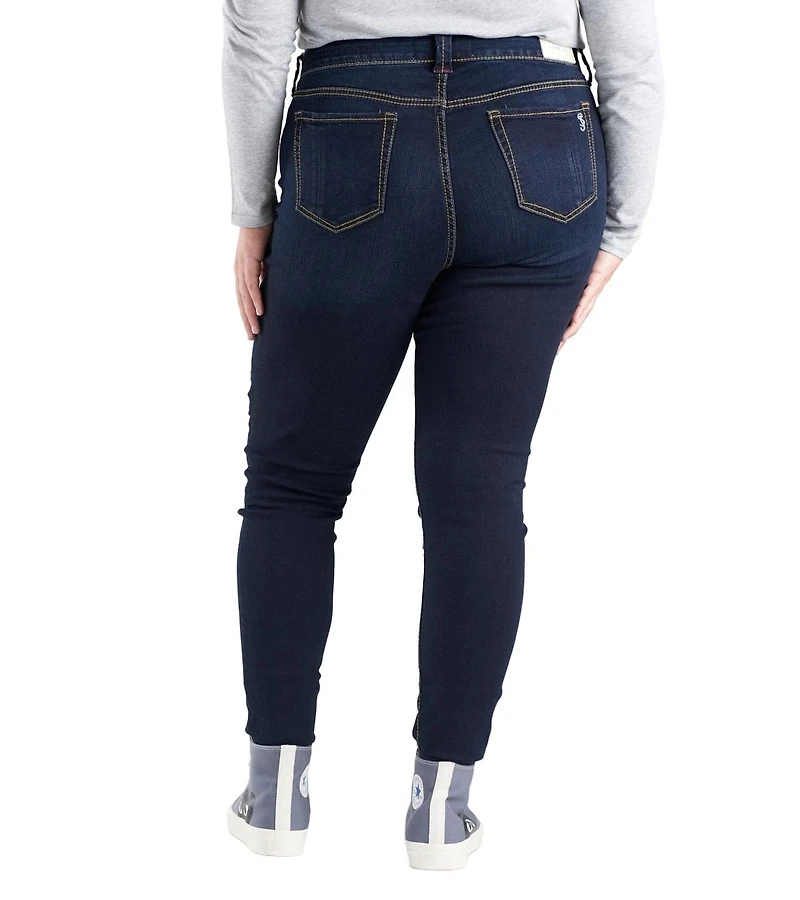 Slink Jeans Women's Denim Mid Rise Skinny 29" inseam - Micah