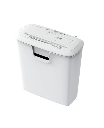 Bonsaii 8-Sheet Strip-Cut Shredder, High Security, Shreds Cd/Credit Card, 3.4 Gal Bin, Overheat Protection, Low Noise, Ideal for Home Office, White