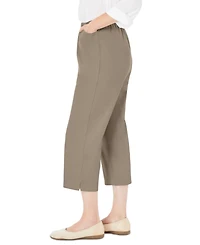 Woman Within Women's Fineline Stretch Denim Pull-On Capri Jeans