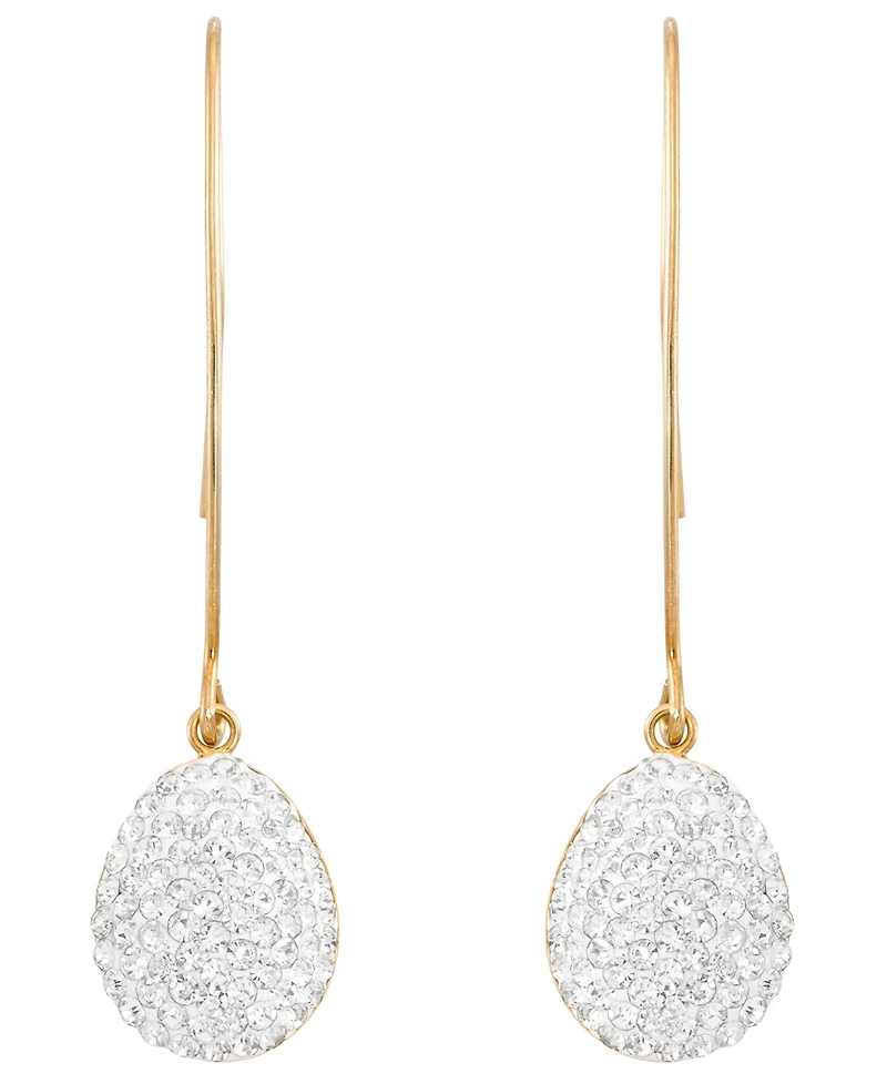 Macy's Diamond Dangler Earrings in 14k Yellow Gold Over Sterling Silver
