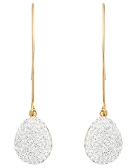 Macy's Diamond Dangler Earrings in 14k Yellow Gold Over Sterling Silver