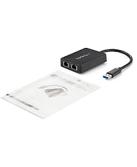 StarTech Usb 3.0 to Dual Port Gigabit Ethernet Nic Adapter with Usb Port