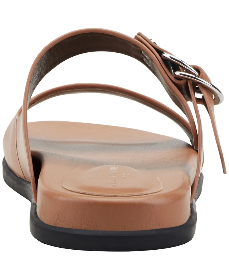 Marc Fisher Ltd Women's Gia Double Band Flat Slip-On Sandals