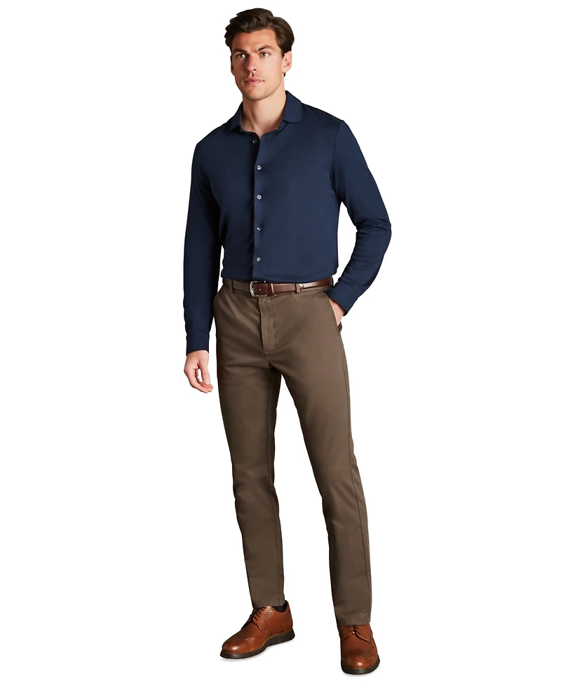 Charles Tyrwhitt Men's Slim-Fit Ultimate Pants