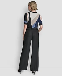 Dkny Women's Belted Front Seam Twill Pants