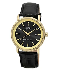 Porsamo Bleu Men's Veritas 2 Genuine Leather Band Watch 1362EVEL