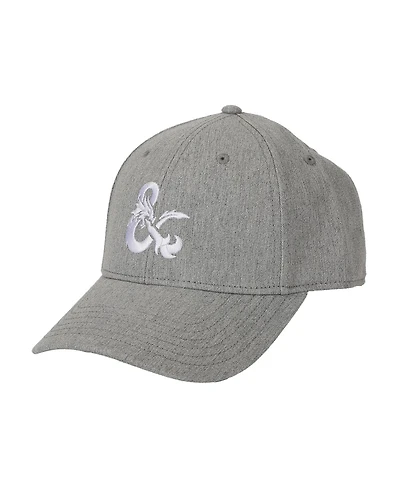 Dungeons & Dragons Men's Embroidered Logo Gray Traditional Adjustable Hat
