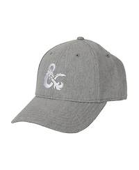 Dungeons & Dragons Men's Embroidered Logo Gray Traditional Adjustable Hat