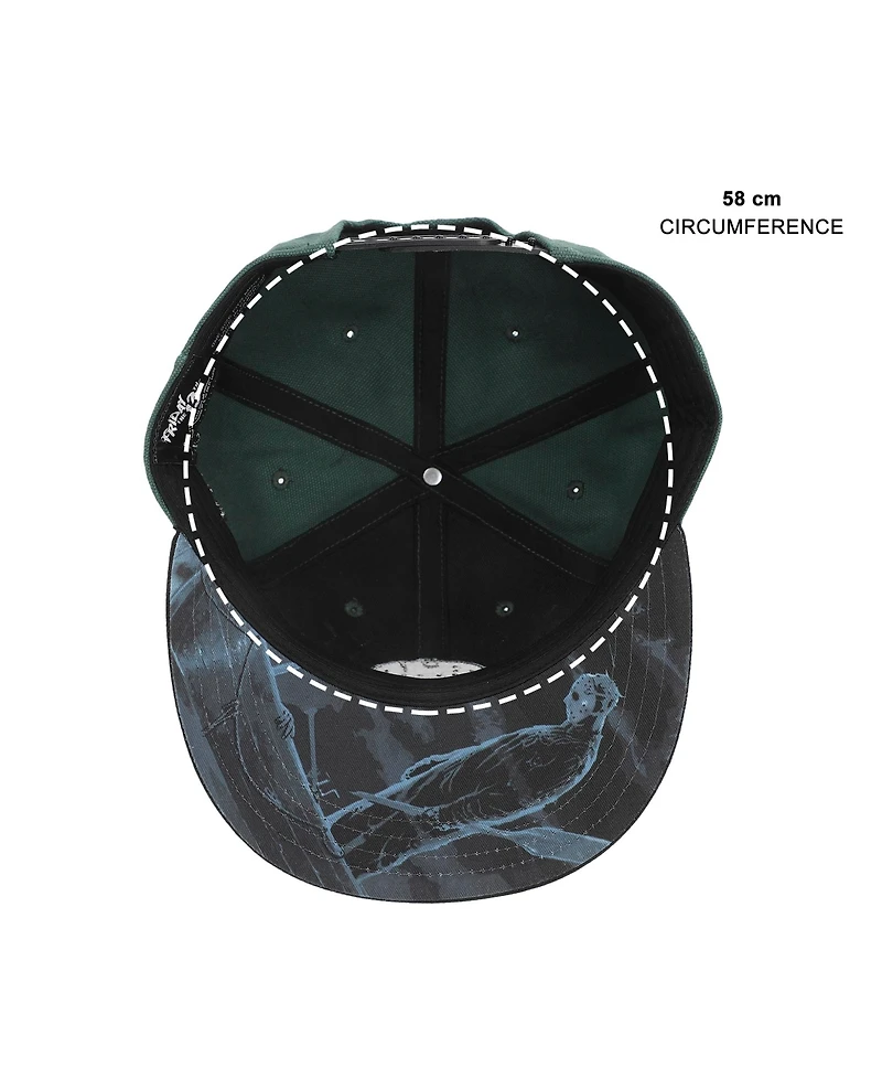 Friday the 13th Men's Jason Mask Traditional Snapback Cap