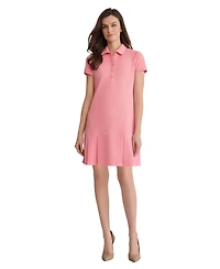 Jones New York Women's Karolina Pleated Collared Short Dress