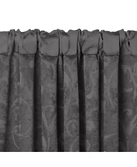 Elrene Home Fashions Mia Jacquard Scroll Blackout Window Curtain